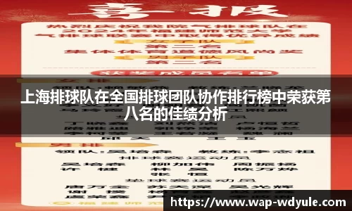 上海排球队在全国排球团队协作排行榜中荣获第八名的佳绩分析